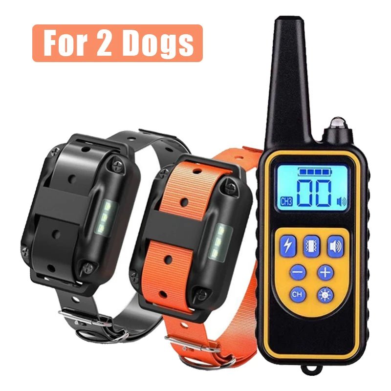 Collar de Adiestramiento Profesional con Mando a Distancia — IP67 Impermeable, 800m, Recargable - TrendyNova