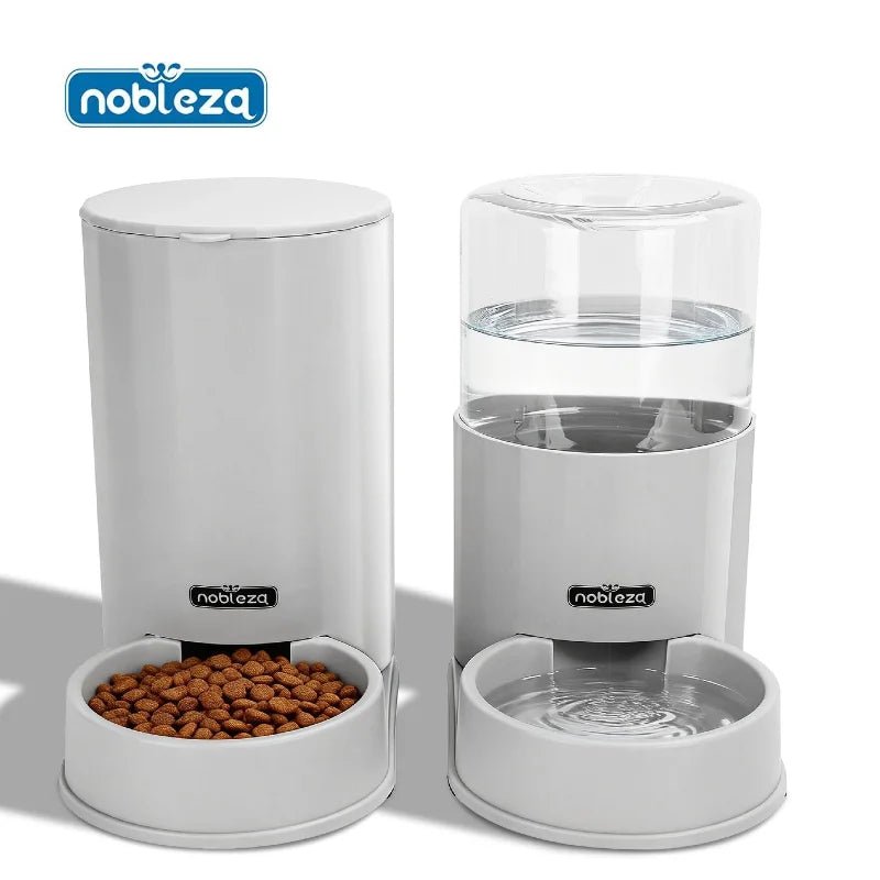 Comedero y Bebedero Automático Nobleza 3.8L — Pack 2 Unidades para Perros y Gatos - TrendyNova